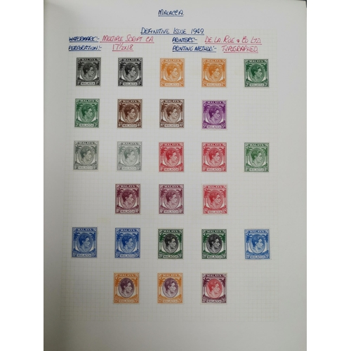 314 - MALAYSIA. QV-QE M and U collection sorted in 10 volumes (some duplicated used)  with selections of a... 