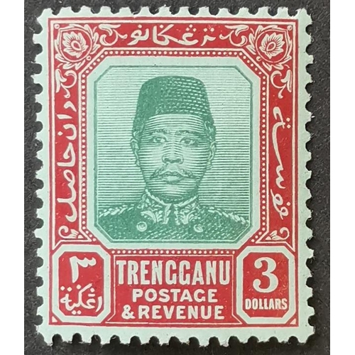 324 - MALAYSIA. TRENGGANU. 1910-19 $3 M. SG16. Cat. £300. (1)