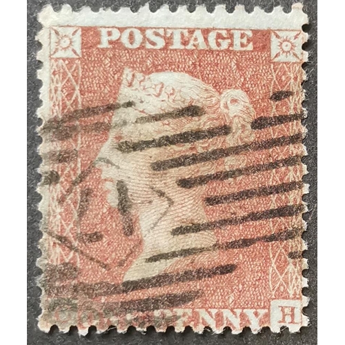 578 - QUEEN VICTORIA. 1855 1d red-brown  SC  p.14  CH  fine used from scarce plate 20. SGSpec.C3. Cat. £60... 