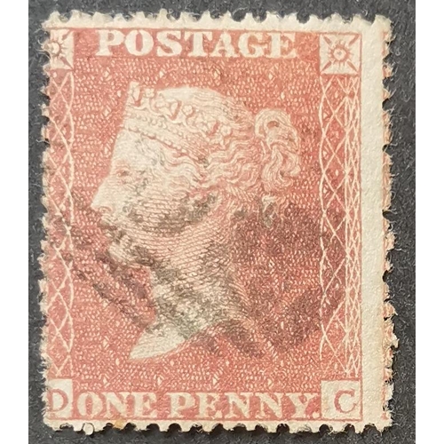 580 - QUEEN VICTORIA. 1855 1d red-brown  SC  p.16  DC fine used from scarce plate 15. SGSpec.C4. Cat. £900... 