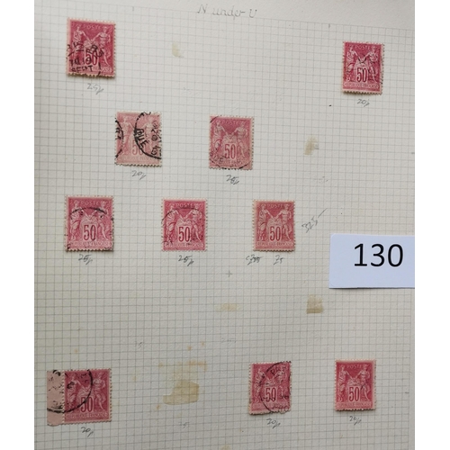 130 - ***VIDEO AVAILABLE*** FRANCE.  A collection of 1876-85 'N' under 'U' issues  some M incl. 10c and 20... 