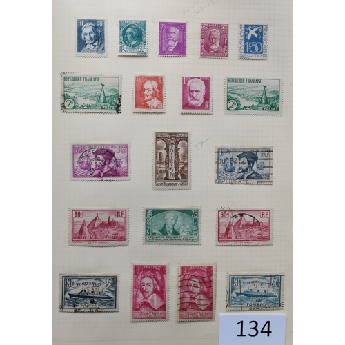 134 - FRANCE.  A good middle period collection in album  much M incl. 1929-33 defins to 20f red-brown  193... 