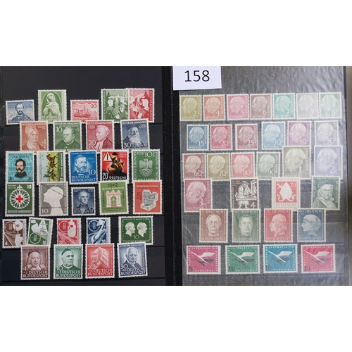 158 - GERMANY.  c.1945 to 1960's M or UM collection in stockbook with Allied Occupation  West Germany and ... 