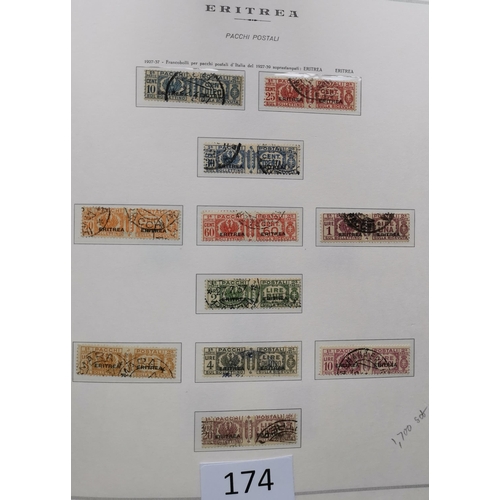 174 - ***VIDEO AVAILABLE*** ITALY.  COLONIES. A valuable collection in superb Marini boxed printed hingele... 