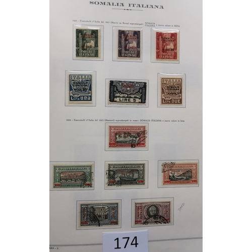 174 - ***VIDEO AVAILABLE*** ITALY.  COLONIES. A valuable collection in superb Marini boxed printed hingele... 