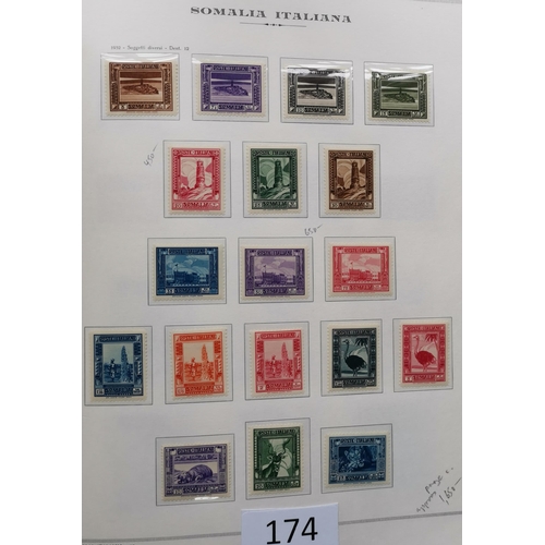 174 - ***VIDEO AVAILABLE*** ITALY.  COLONIES. A valuable collection in superb Marini boxed printed hingele... 