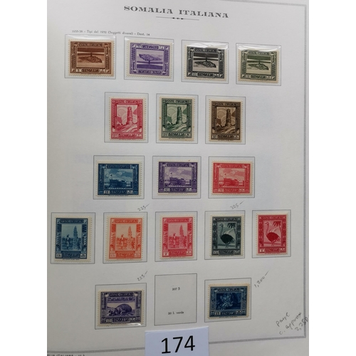 174 - ***VIDEO AVAILABLE*** ITALY.  COLONIES. A valuable collection in superb Marini boxed printed hingele... 