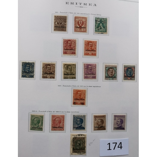 174 - ***VIDEO AVAILABLE*** ITALY.  COLONIES. A valuable collection in superb Marini boxed printed hingele... 