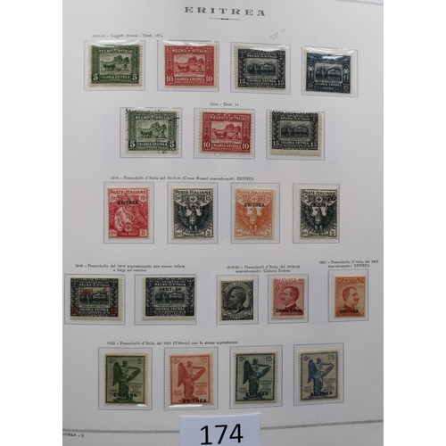 174 - ***VIDEO AVAILABLE*** ITALY.  COLONIES. A valuable collection in superb Marini boxed printed hingele... 