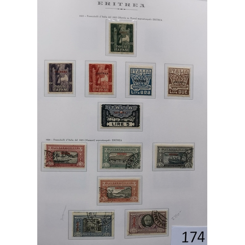 174 - ***VIDEO AVAILABLE*** ITALY.  COLONIES. A valuable collection in superb Marini boxed printed hingele... 