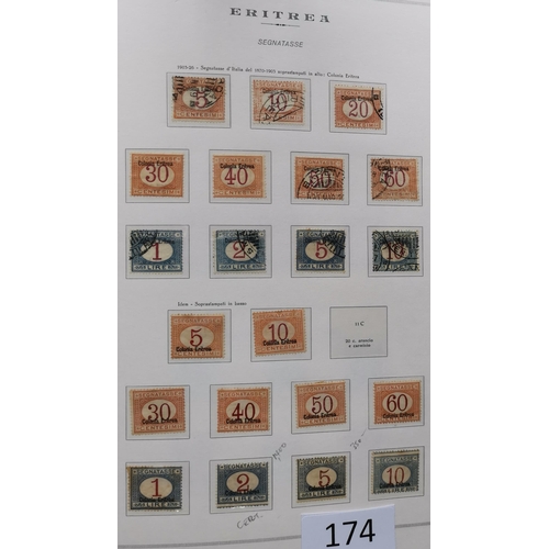 174 - ***VIDEO AVAILABLE*** ITALY.  COLONIES. A valuable collection in superb Marini boxed printed hingele... 