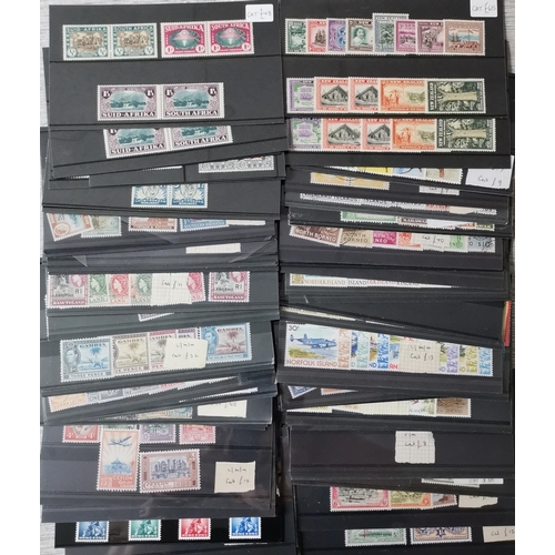 18 - MIXED WORLD.  British Commonwealth QV to QE M and U ranges of sets and part sets on stockcards  each... 