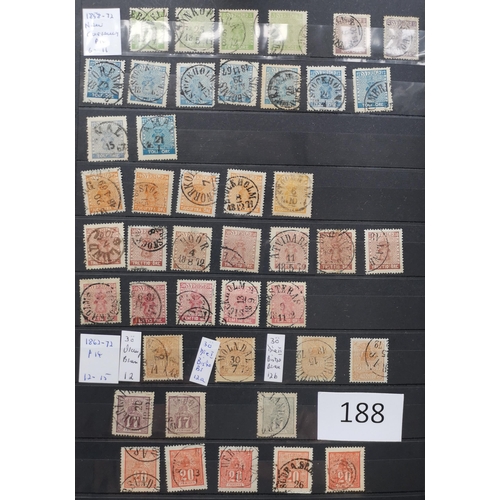 188 - ***VIDEO AVAILABLE*** SWEDEN.  A used collection in stockbook  incl. 1855-58 4s x 5 incl. grey-blue ... 