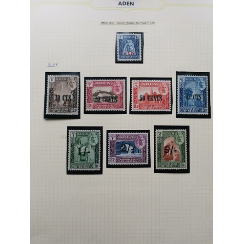 212 - ADEN.  STATES. 1940's  1950's collection of M or FU defins  and commem sets with some duplication. C... 