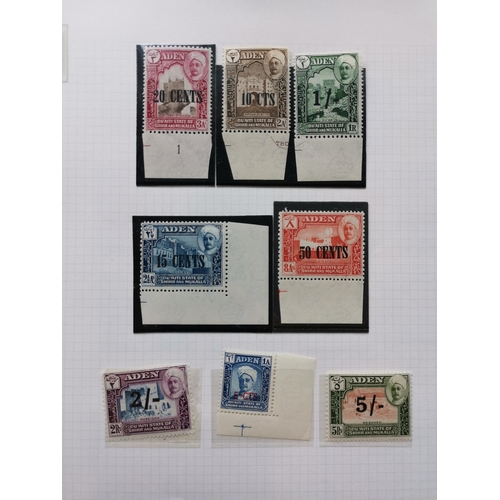 212 - ADEN.  STATES. 1940's  1950's collection of M or FU defins  and commem sets with some duplication. C... 