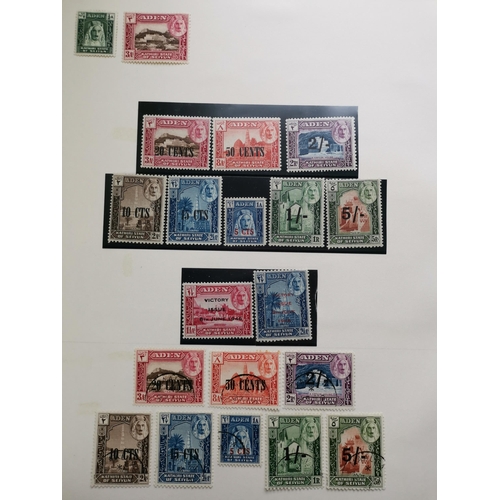 212 - ADEN.  STATES. 1940's  1950's collection of M or FU defins  and commem sets with some duplication. C... 