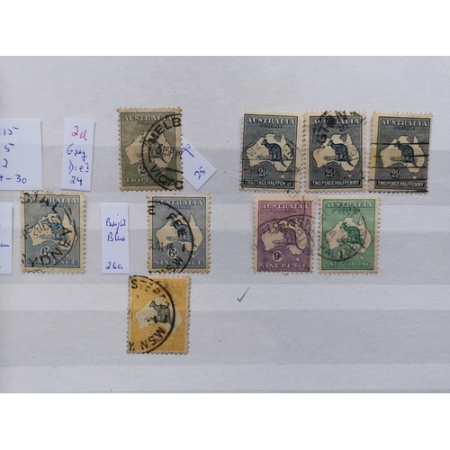 240 - ***VIDEO AVAILABLE*** AUSTRALIA.  Mainly KGV used collection on stocksheets  incl. 1913-14 range to ... 