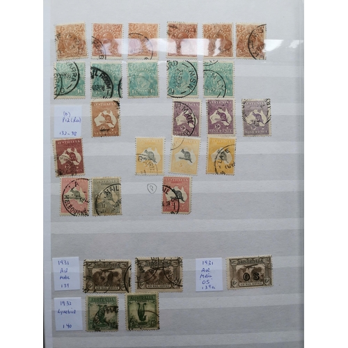 240 - ***VIDEO AVAILABLE*** AUSTRALIA.  Mainly KGV used collection on stocksheets  incl. 1913-14 range to ... 