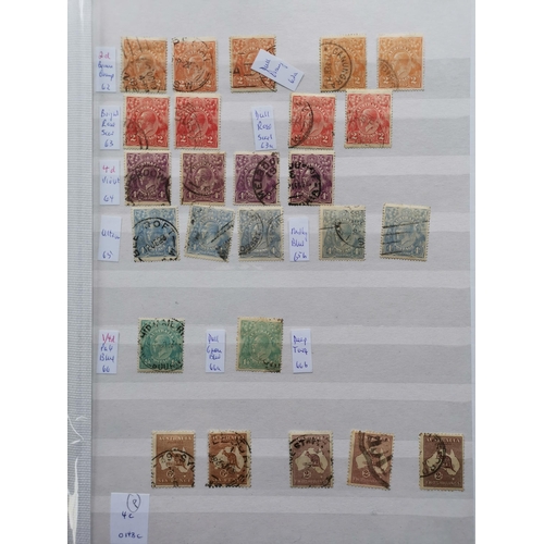 240 - ***VIDEO AVAILABLE*** AUSTRALIA.  Mainly KGV used collection on stocksheets  incl. 1913-14 range to ... 