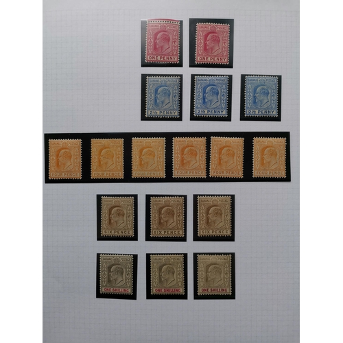 253 - BAHAMAS.  KEVII-KGV M collection with some shades and duplication  incl. 1901-3 to 2/- (1)  3/- (2) ... 