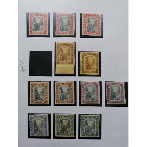 253 - BAHAMAS.  KEVII-KGV M collection with some shades and duplication  incl. 1901-3 to 2/- (1)  3/- (2) ... 