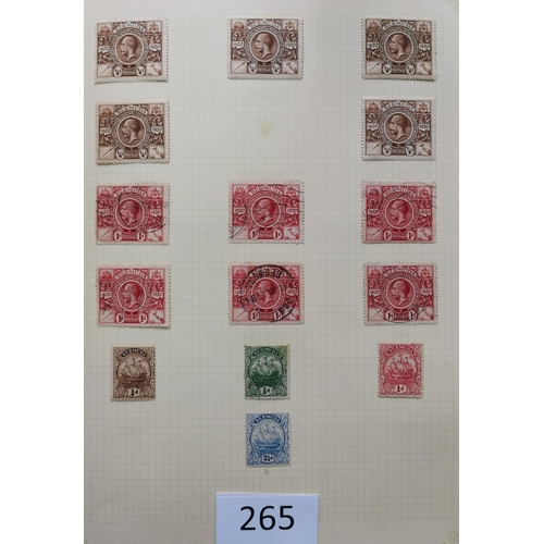 265 - BERMUDA.  QV-QE Mint and duplicated used (heavy in places) collection on leaves with QV used  1902-1... 