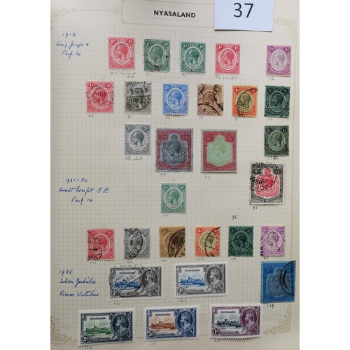 37 - MIXED WORLD.  BRITISH AFRICA. QV to c.1960's M and U collection in album incl. Gambia  Gold Coast  N... 