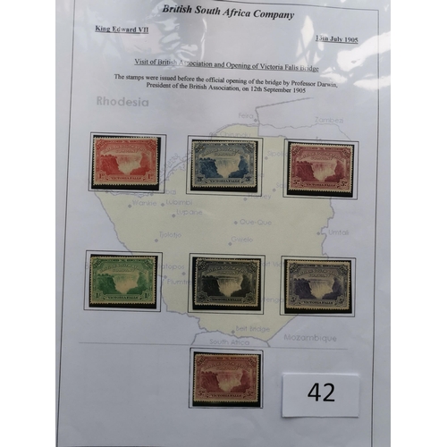 42 - MIXED WORLD.  BRITISH AFRICA. M collection written up on leaves in binder  varied condition  value i... 