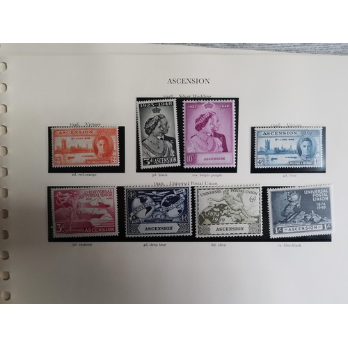 45 - MIXED WORLD.  SOUTH ATLANTIC. KGVI M collection apparently complete  as per printed leaves  for Asce... 