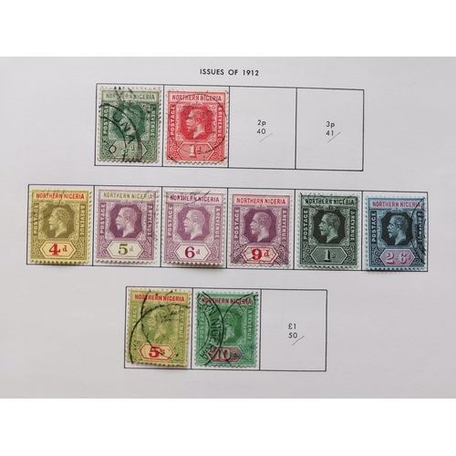 465 - NIGERIA.  Misc. accumulation mainly used on leaves with Niger Coast incl. 1897-8 vals to 10/- M (x 2... 