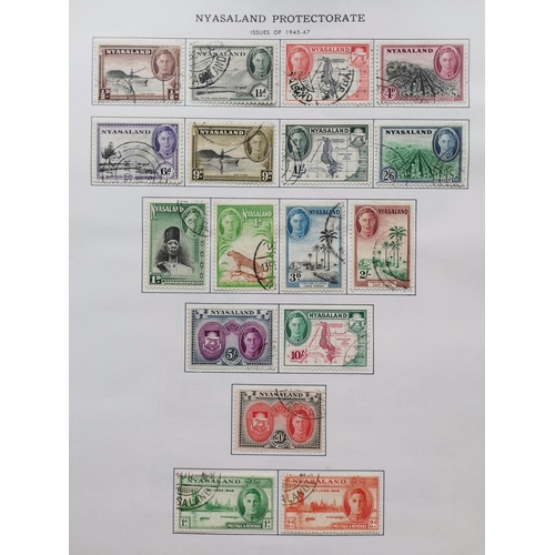 471 - NYASALAND.  Useful U/FU range on leaves with 1891-5 to 1/-  1913-21 2/6d and £1  1934-5 set  1935 SJ... 