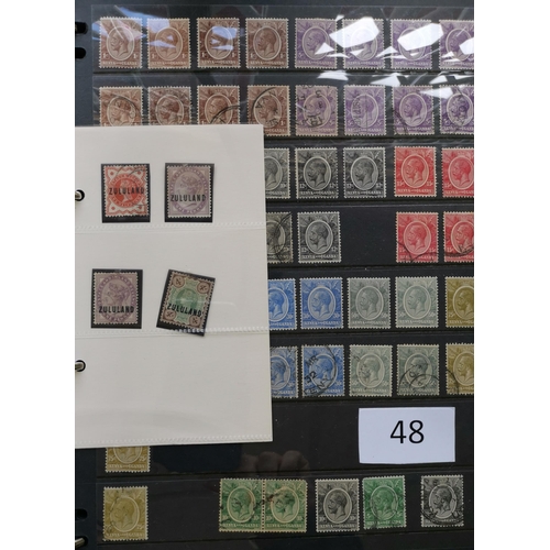 48 - MIXED WORLD.  BRITISH AFRICA. M and U collection on stocksheets in binder incl. Br. East Africa  KUT... 