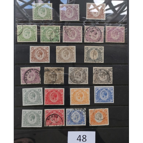 48 - MIXED WORLD.  BRITISH AFRICA. M and U collection on stocksheets in binder incl. Br. East Africa  KUT... 