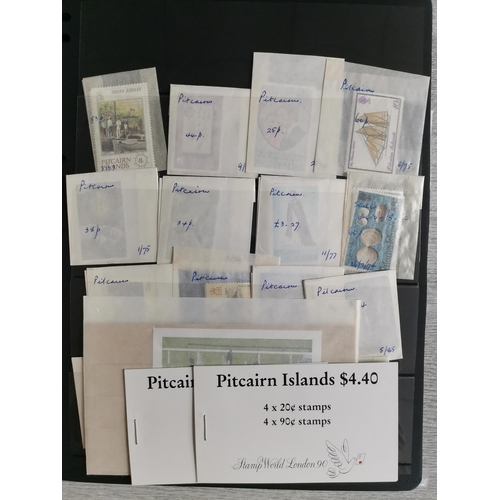 480 - PITCAIRN ISLANDS.  Collection with KGVI complete M or UM (S.W. 10/- creased)  and QE apparently all ... 