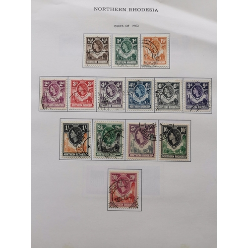 488 - RHODESIAS.  NORTHERN RHODESIA. Fine used with 1925-9 3/-  7/6d and 10/-  1935 SJ set  P. Due 1929-54... 