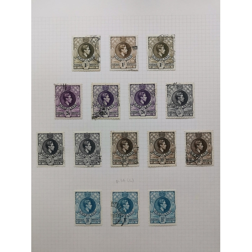 537 - SWAZILAND.  KGV-VI clean M and U collection incl. 1933 to 10/- M  1948 SW M and FU  a fine range of ... 