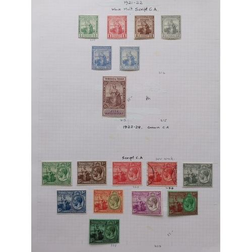 551 - TRINIDAD AND TOBAGO.  QV-early QE nearly all M range with 1896-1900 set to 5/-  1901-6 vals to 5/-  ... 