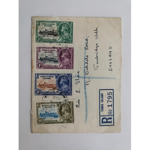 554 - TURKS AND CAICOS IS.  1900-1935 M duplicated collection with 1900-04 to 2/- (1)  and 3/- (2)  1909-1... 