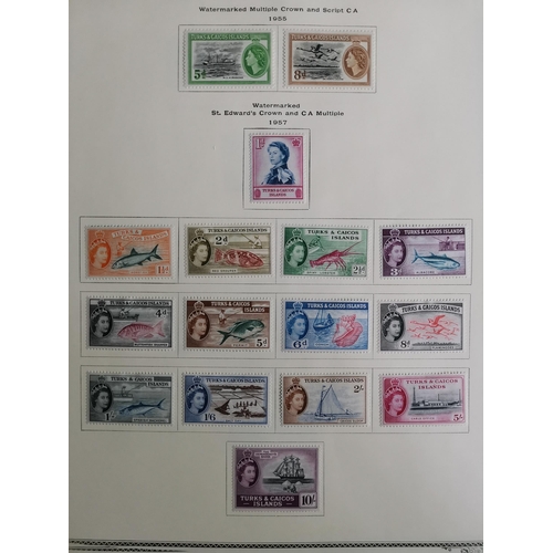 554 - TURKS AND CAICOS IS.  1900-1935 M duplicated collection with 1900-04 to 2/- (1)  and 3/- (2)  1909-1... 