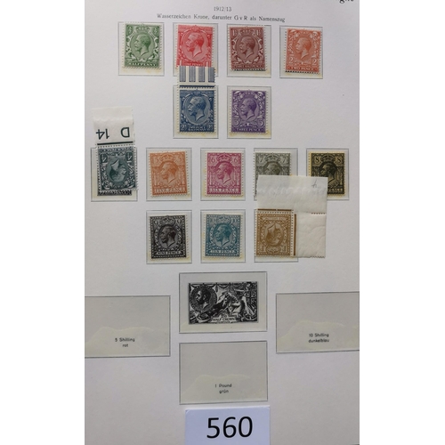 560 - GB MISC.  1840-1970 collection in boxed hingeless KABE album  with QV used incl. 1840 1d black and 2... 