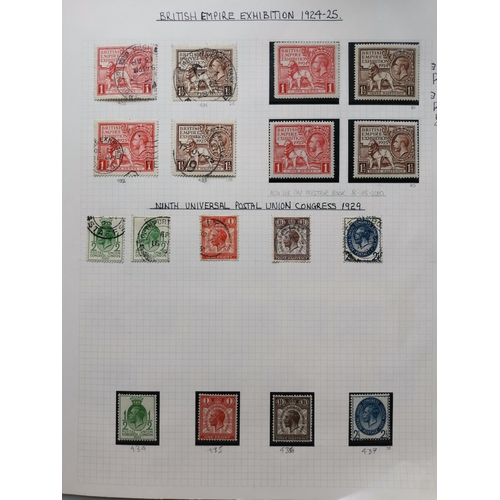 573 - GB MISC.  KINGS. M/UM and used range on leaves with KEVII used vals  early KGV used  1924-6 set M or... 