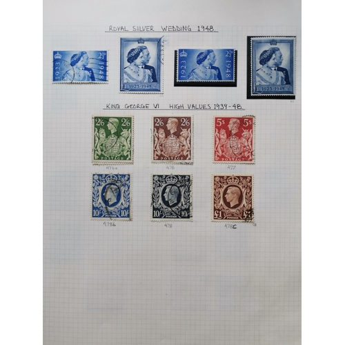 573 - GB MISC.  KINGS. M/UM and used range on leaves with KEVII used vals  early KGV used  1924-6 set M or... 