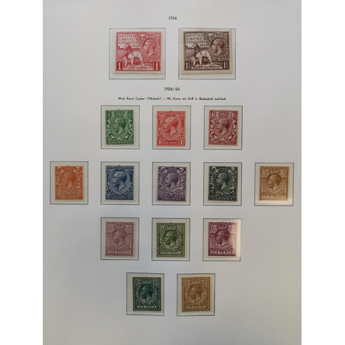 655 - KG V.  M or UM collection on Lighthouse leaves  incl. defin sets to 1/-  ½d and 1d SG397/8  1913 2/6... 