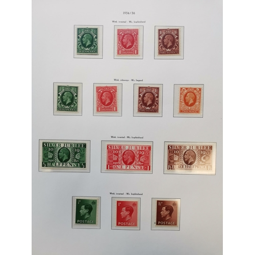 655 - KG V.  M or UM collection on Lighthouse leaves  incl. defin sets to 1/-  ½d and 1d SG397/8  1913 2/6... 