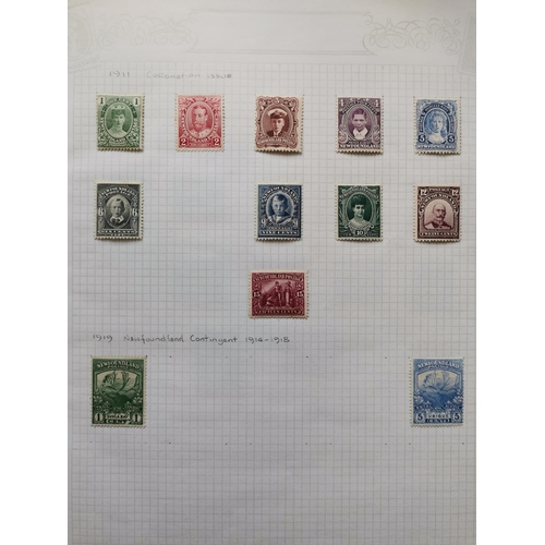 80 - MIXED WORLD.  KGV collection nearly all M incl. Newfoundland and Malaysia. (approx. 220)