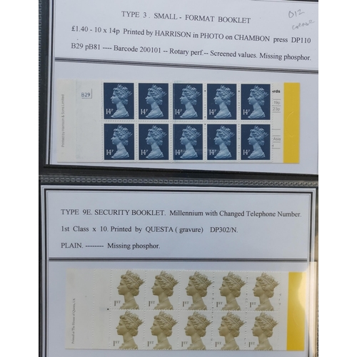 871 - BOOKLETS.  1988 14p dark blue booklet with pane of 10 and B29 cyl no. (2 stamps creased)  and 6/1/20... 