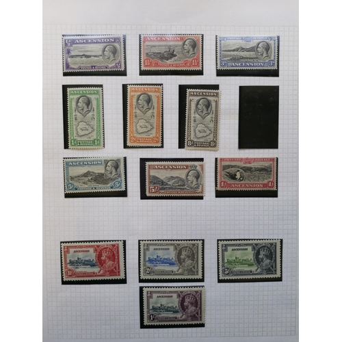 221 - ASCENSION.  KGV-VI M collection incl. 1922 to 8d  1924 vals to 3/-  1934 to 5/- less 2/6d  1935 Jubi... 