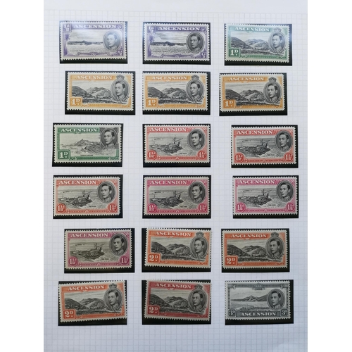 221 - ASCENSION.  KGV-VI M collection incl. 1922 to 8d  1924 vals to 3/-  1934 to 5/- less 2/6d  1935 Jubi... 