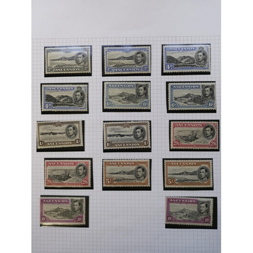 221 - ASCENSION.  KGV-VI M collection incl. 1922 to 8d  1924 vals to 3/-  1934 to 5/- less 2/6d  1935 Jubi... 