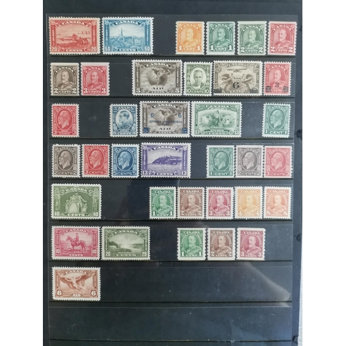 295 - CANADA.  QV-KGVI M range on Hagners noting 1870-90 6c  1897-8 vals to 6c  1898-02 vals to 7c  1903-1... 